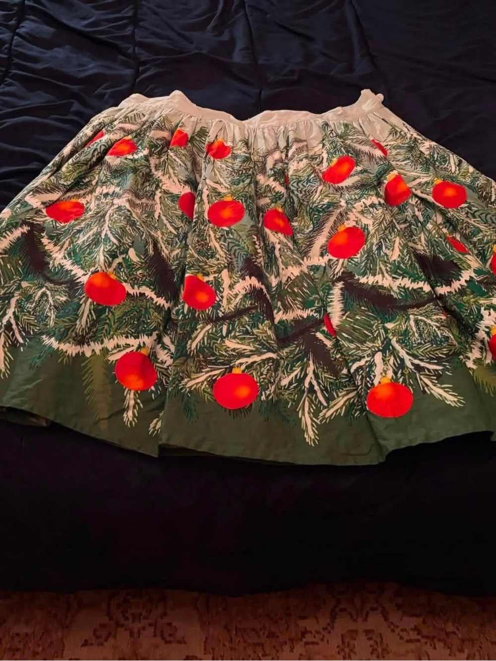Unique Vintage holiday skirt 3xl exc cond